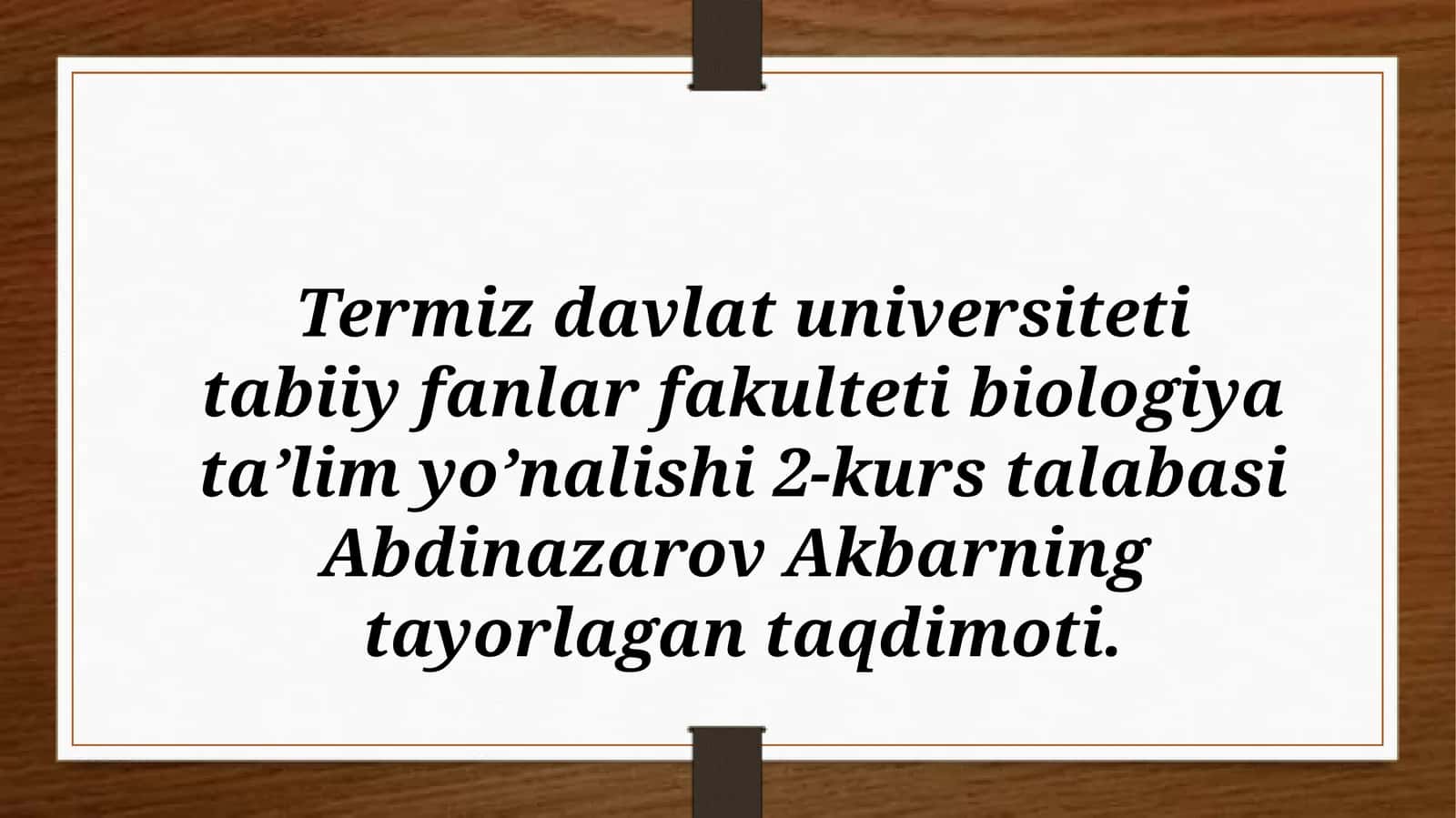Peptidlarning hosil bo‘lishi va kimyoviy tabiati 1