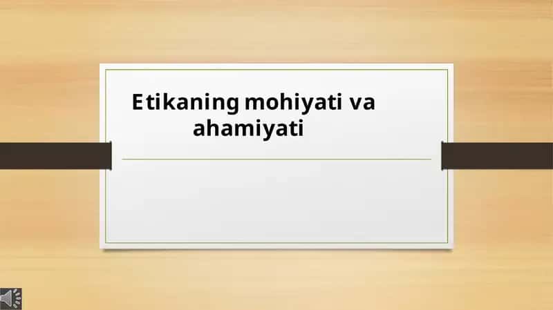 Etikaningmohiyativaahamiyati 1