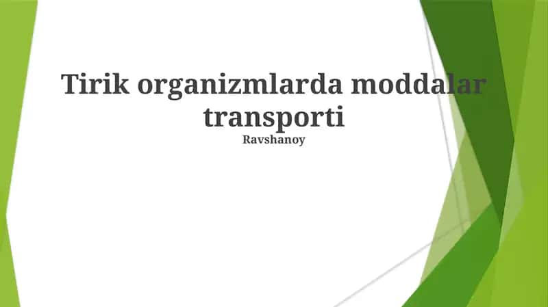 Moddalar transporti 1