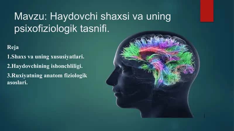 Haydovchi shaxsi va uning psixofiziologik  tasnifi 1