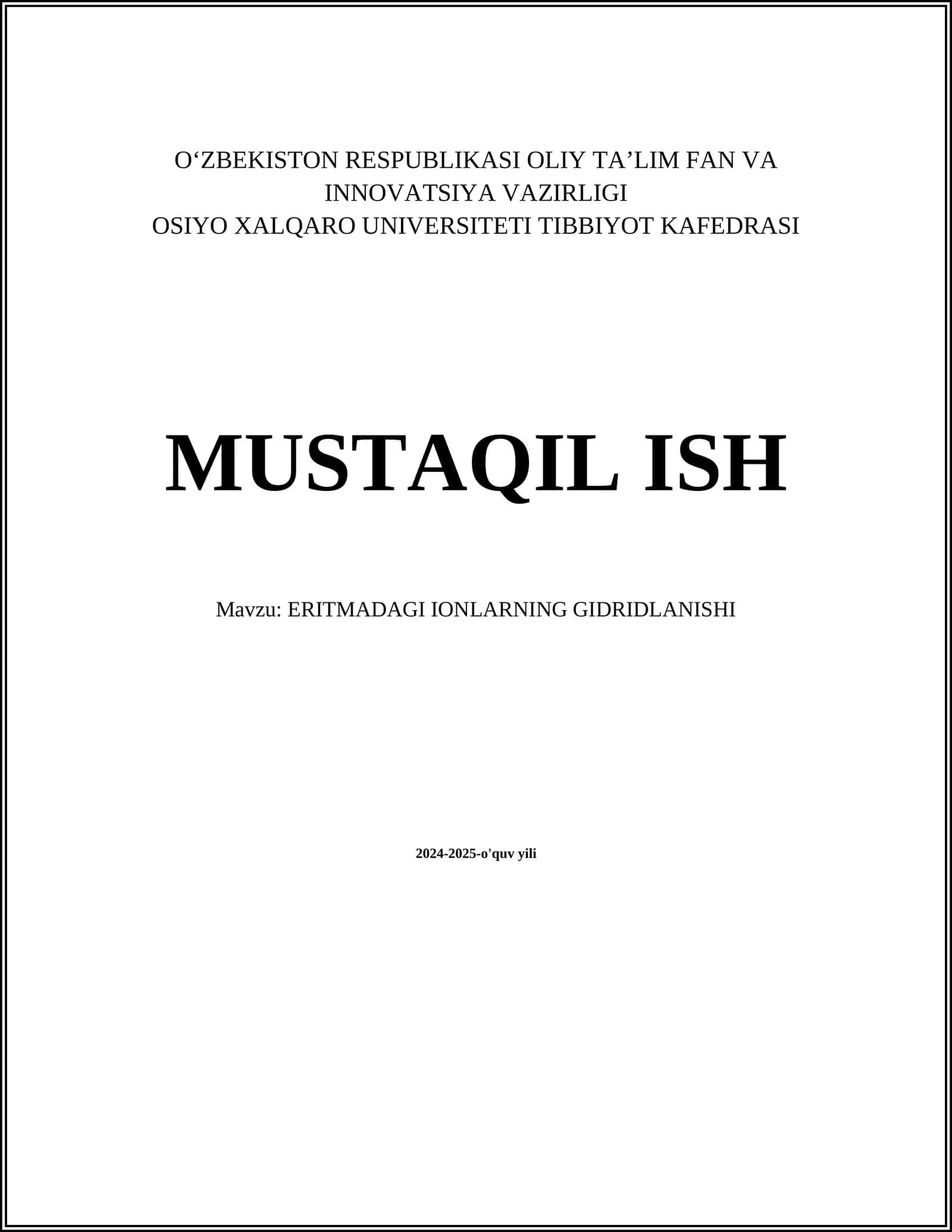 ERITMADAGI IONLARNING GIDRIDLANISHI 1