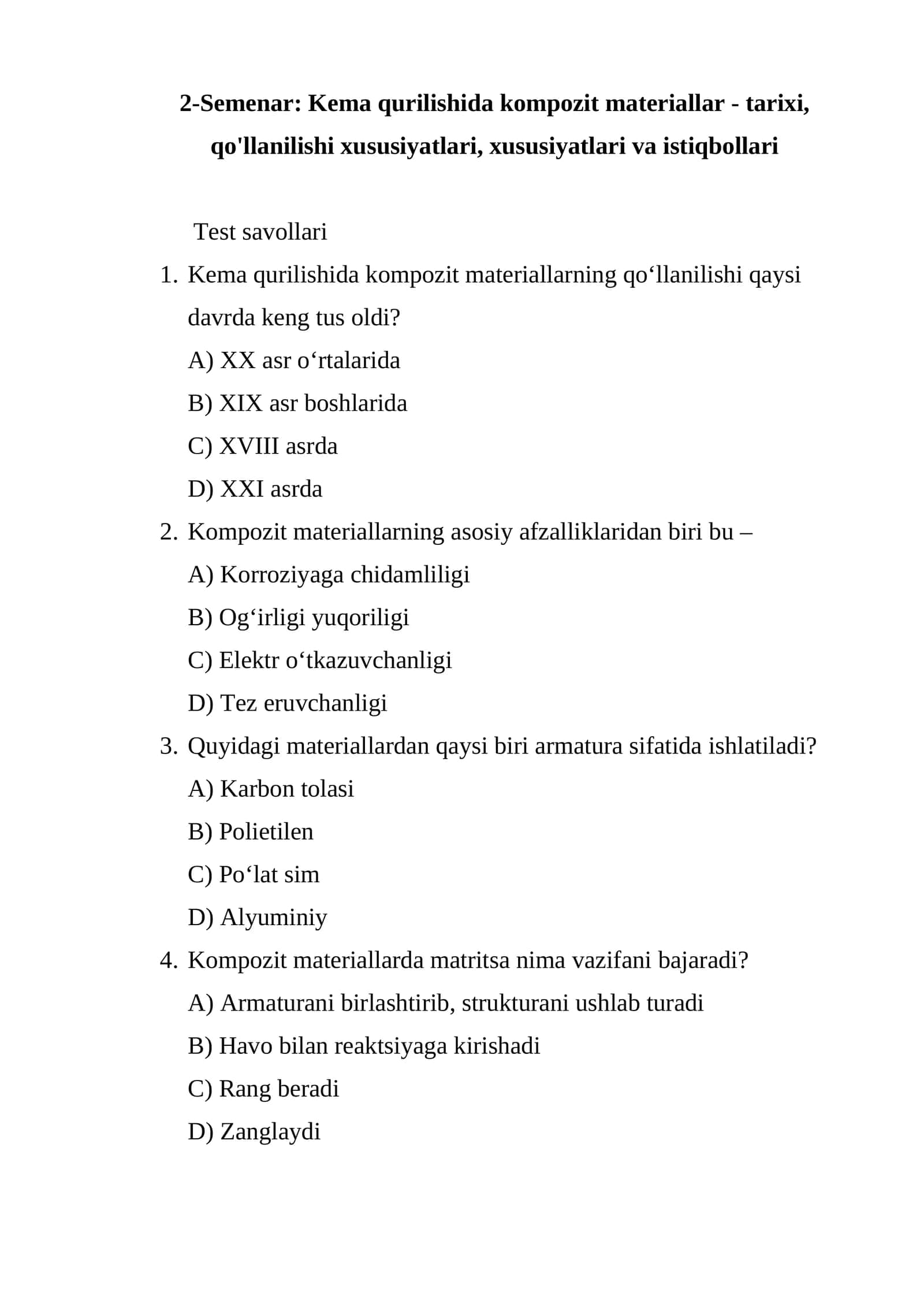 Kema qurilishida kompozit materiallar 1
