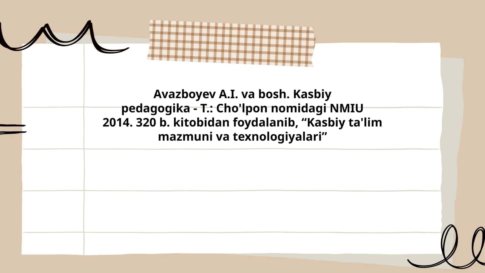 Kasbiy ta'lim mazmuni va texnologiyalari 1