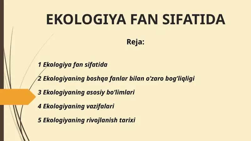 Ekologiya fan sifatida 1