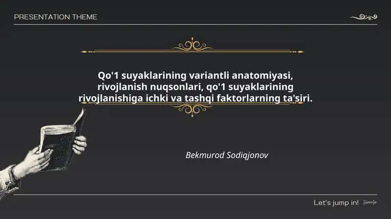 Qo'l suyaklarining variantli anatomiyasi 1