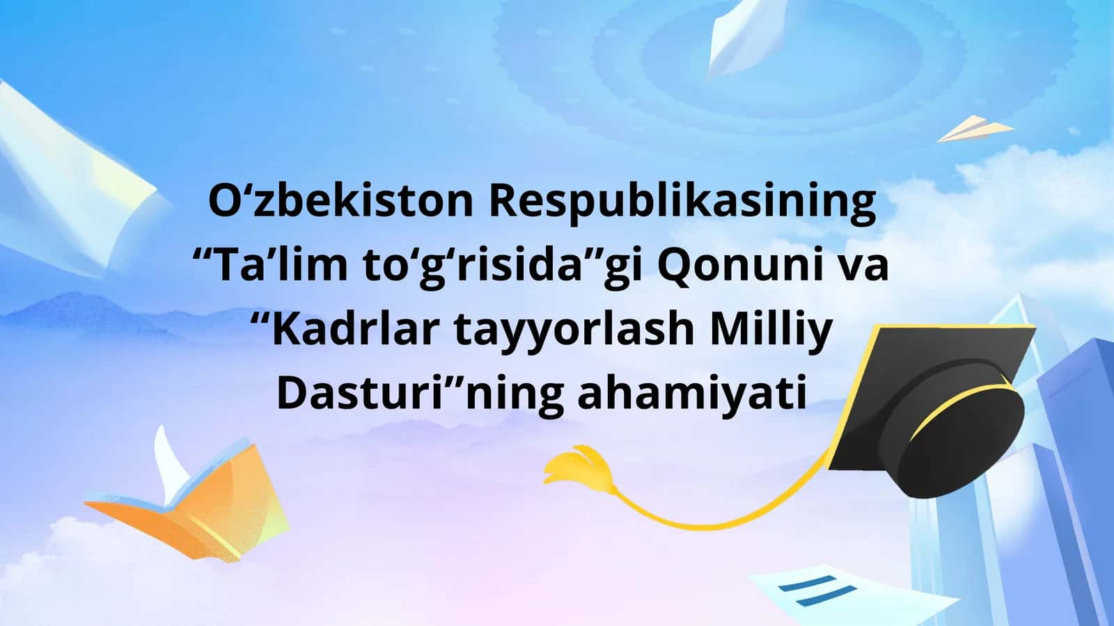 Ta’lim to‘g‘risida 1
