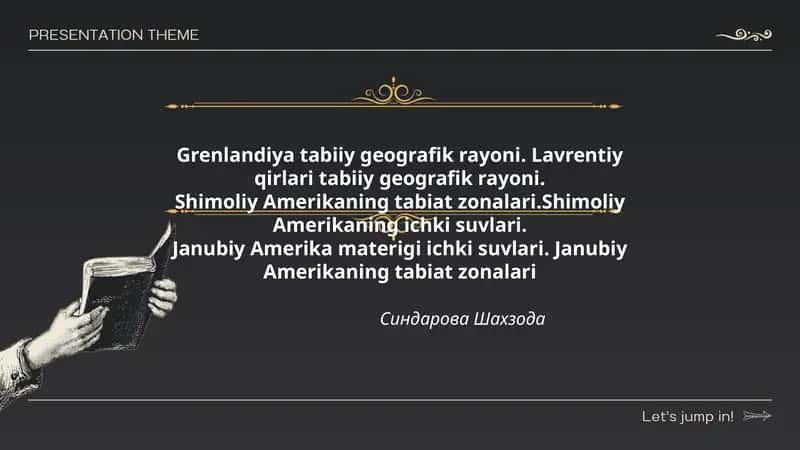 Grenlandiya tabiiy geografik rayoni. Lavrentiy qirlari tabiiy geografik rayoni. 1