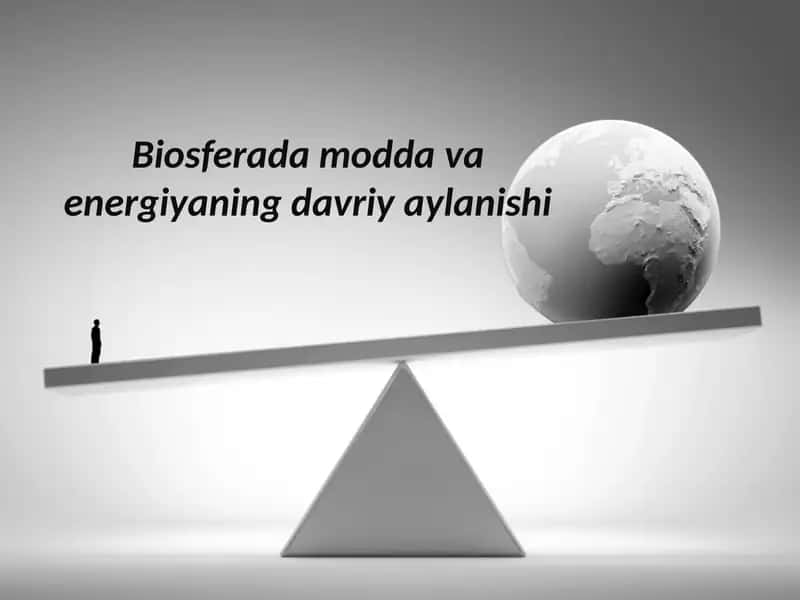 Biosfera modd va energiya ning davriy aylanishi 1