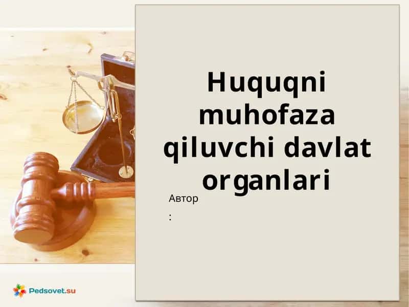 Huquqni muhofaza qiluvchi davlat organi 1