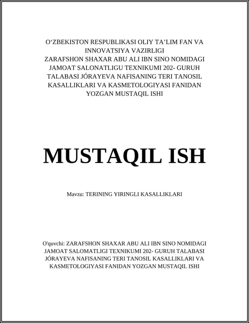 TERINING YIRINGLI KASALLIKLARI 1