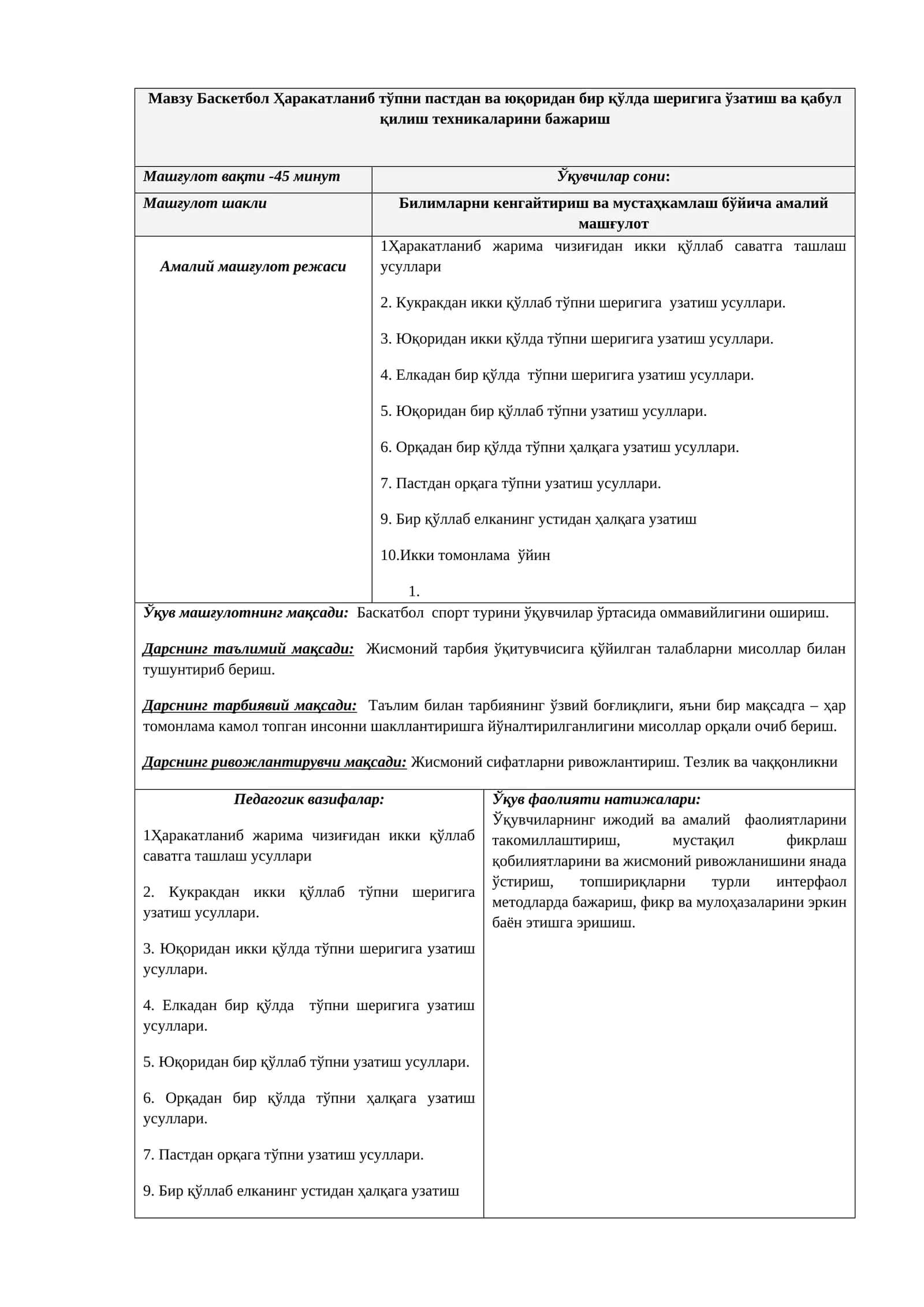 Баскетбол Ҳаракатланиши 1