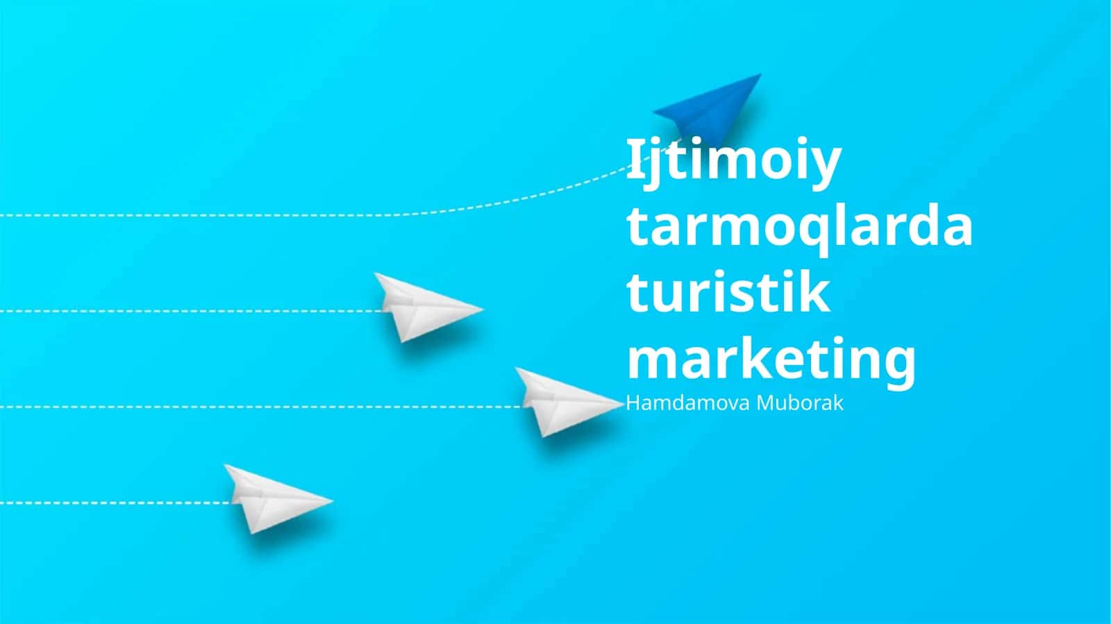 Ijtimoiy tarmoqlarda turistik marketing 1