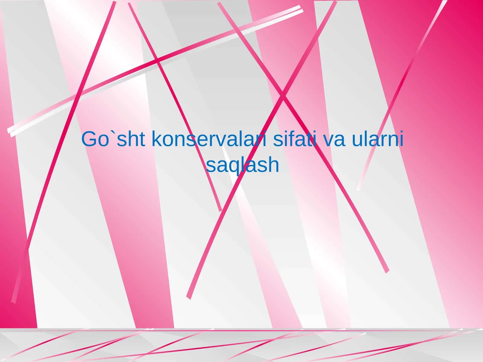 Go`sht konservalari sifati va ularni saqlash 1