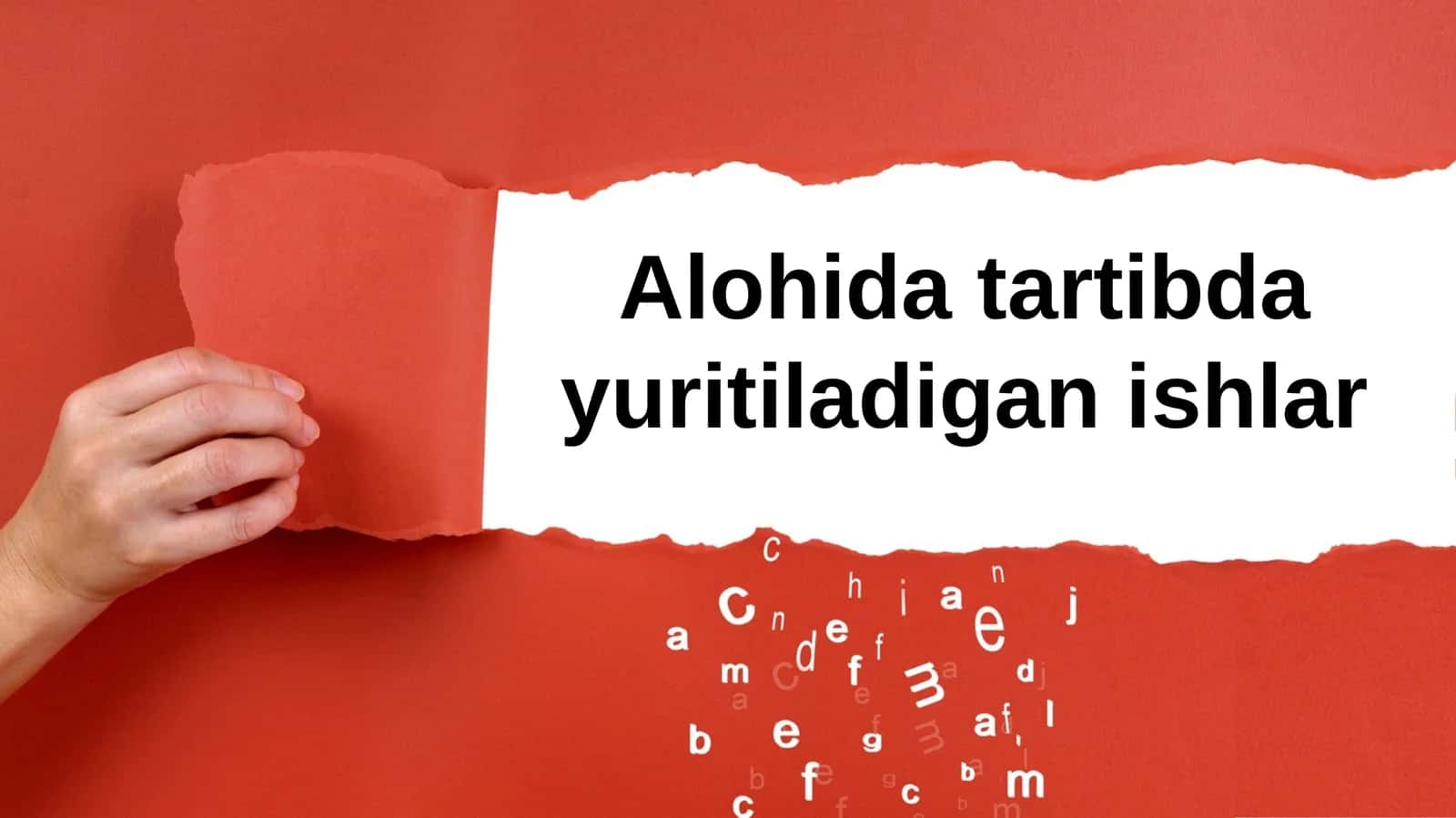 Alohidatartibdayuritiladiganishlar 1