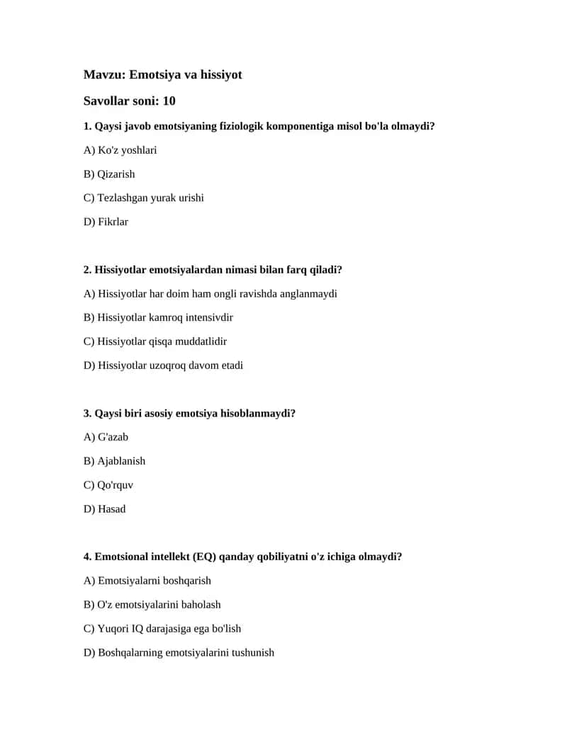 Emotsiya va hissiyot 1