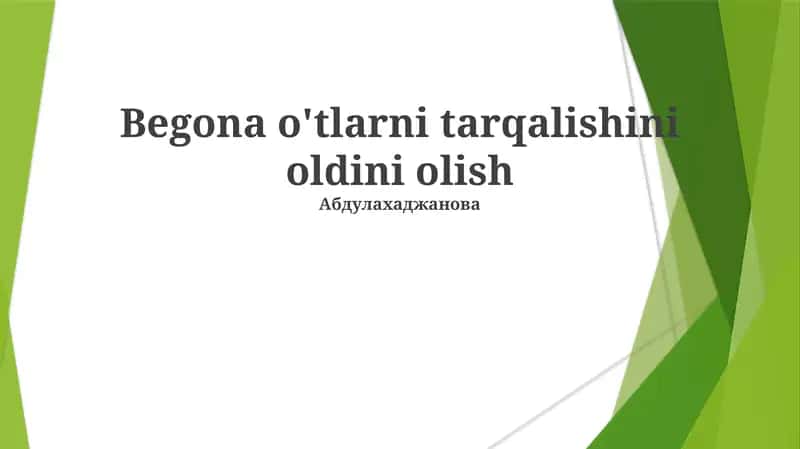 Giyohlar Biologiyasi va Tarqalishi 1