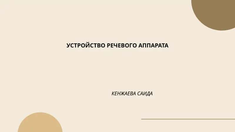 Устройство речевого аппарата 1