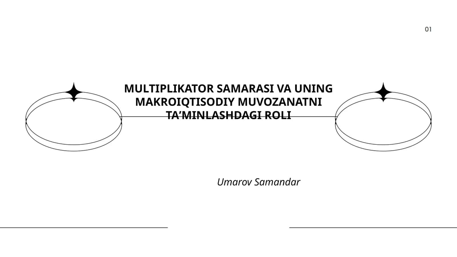 Multiplikator samarasi va uning makroiqtisodiy muvozanatni taʼminlashdagi roli 1
