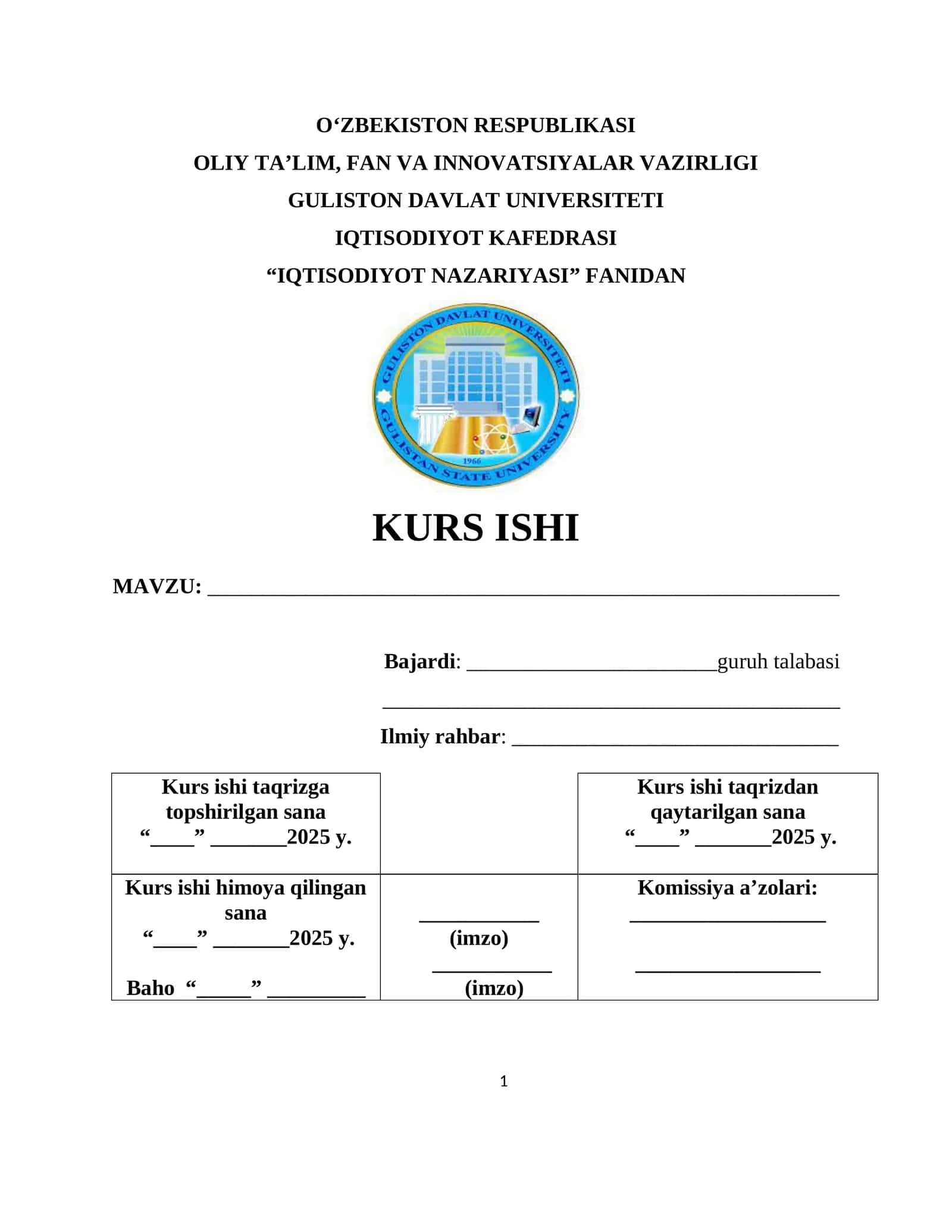 BOZOR IQTISODIYOTI 1