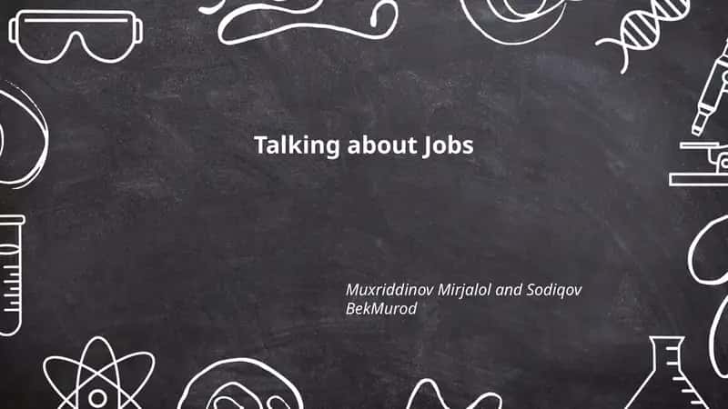 Talking about Jobs 1