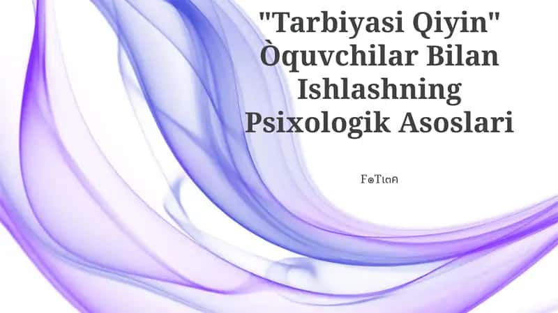 Tarbiyasi Qiyin 1