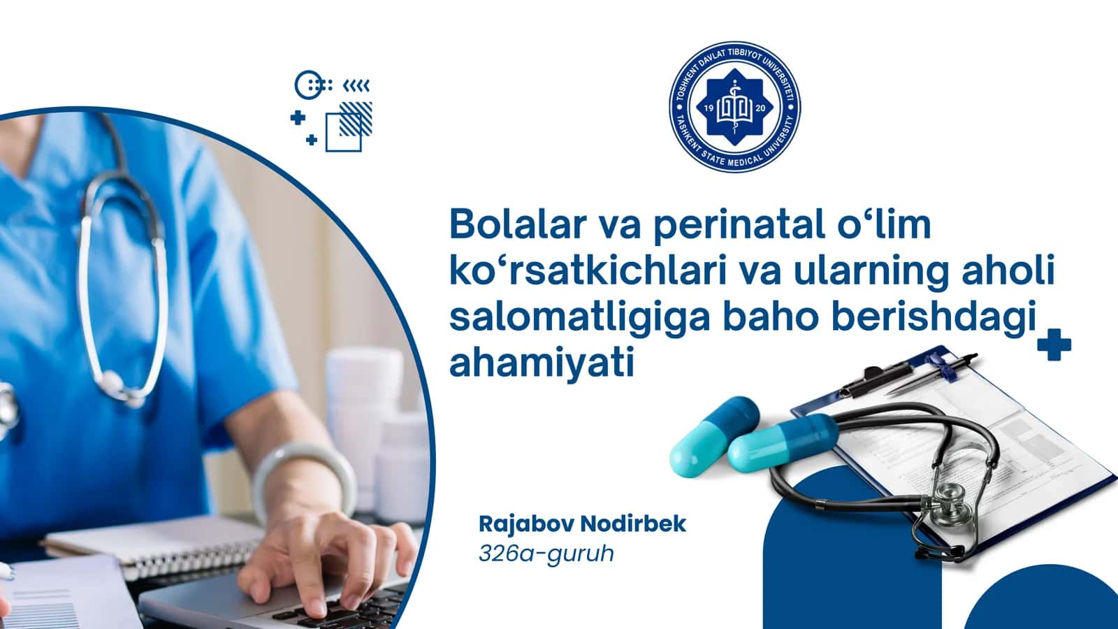 Bolalar va perinatal o‘lim ko‘rsatkichlari va ularning aholi salomatligiga baho berishdagi ahamiyati 1