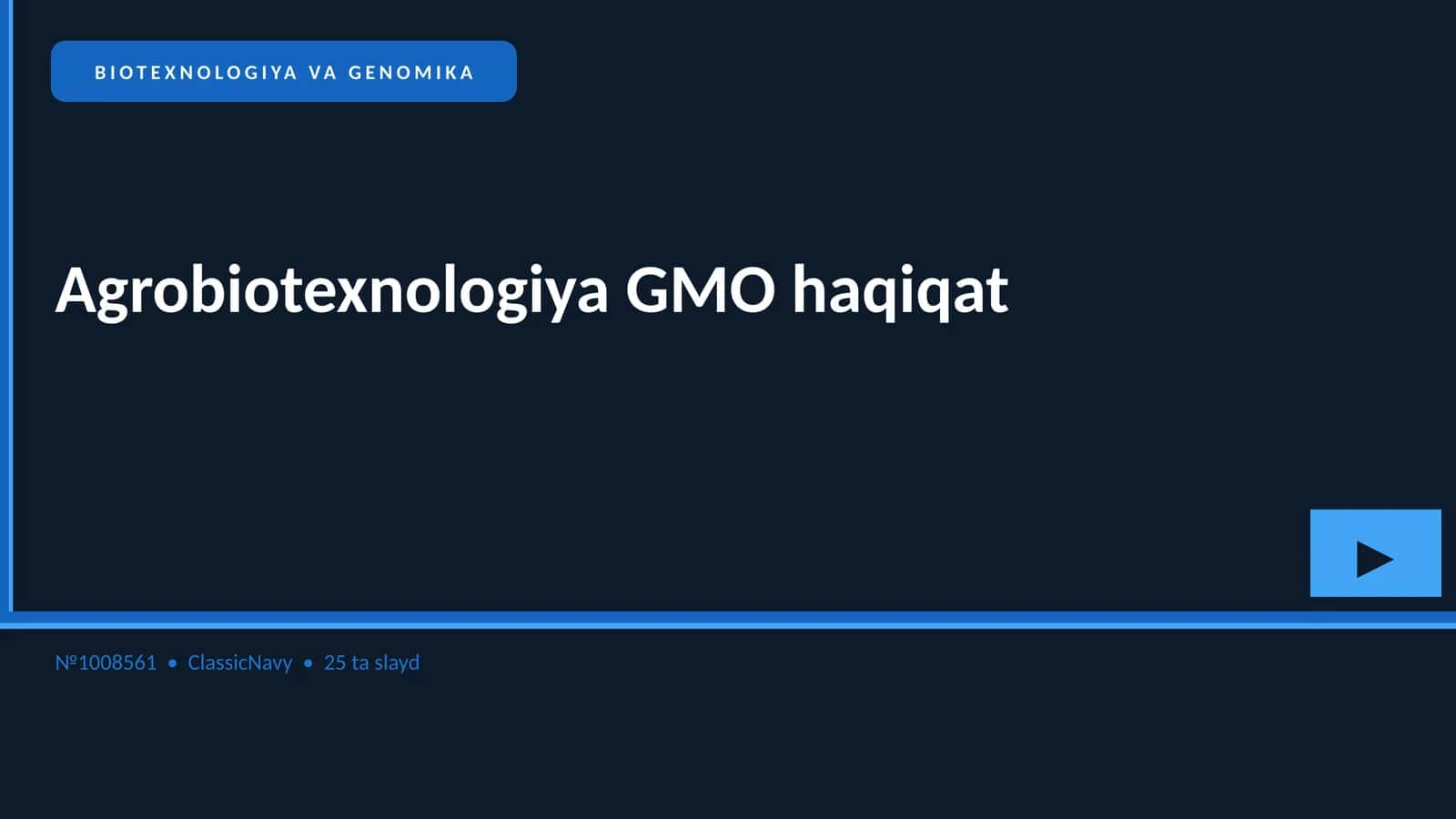 Agrobiotexnologiya GMO haqiqat 1