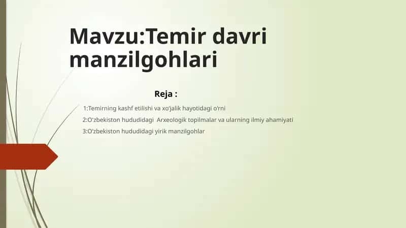 Temir davri manzilgohlari 1
