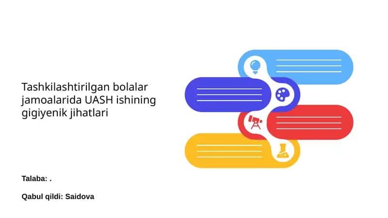 UASH ishining gigiyenik jihatlari 1