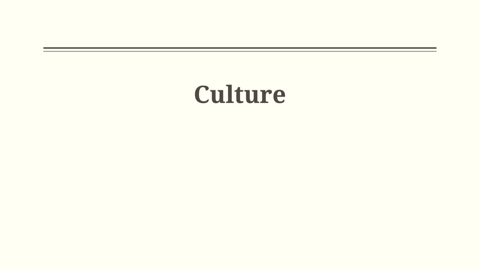 Dimensions of Culture 1
