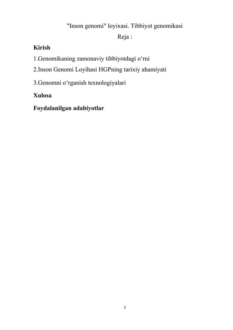 Inson Genomi Loyihasi 1