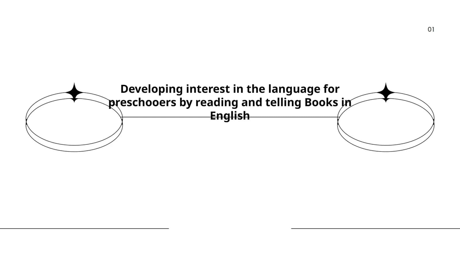 Developing interest in the language for preschooers by reading and telling Books in English 1