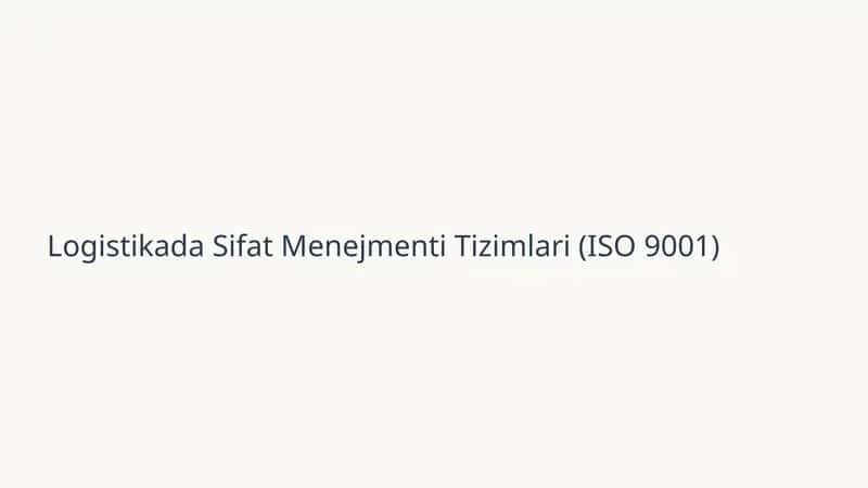 Logistikada Sifat Menejmenti Tizimlari 1