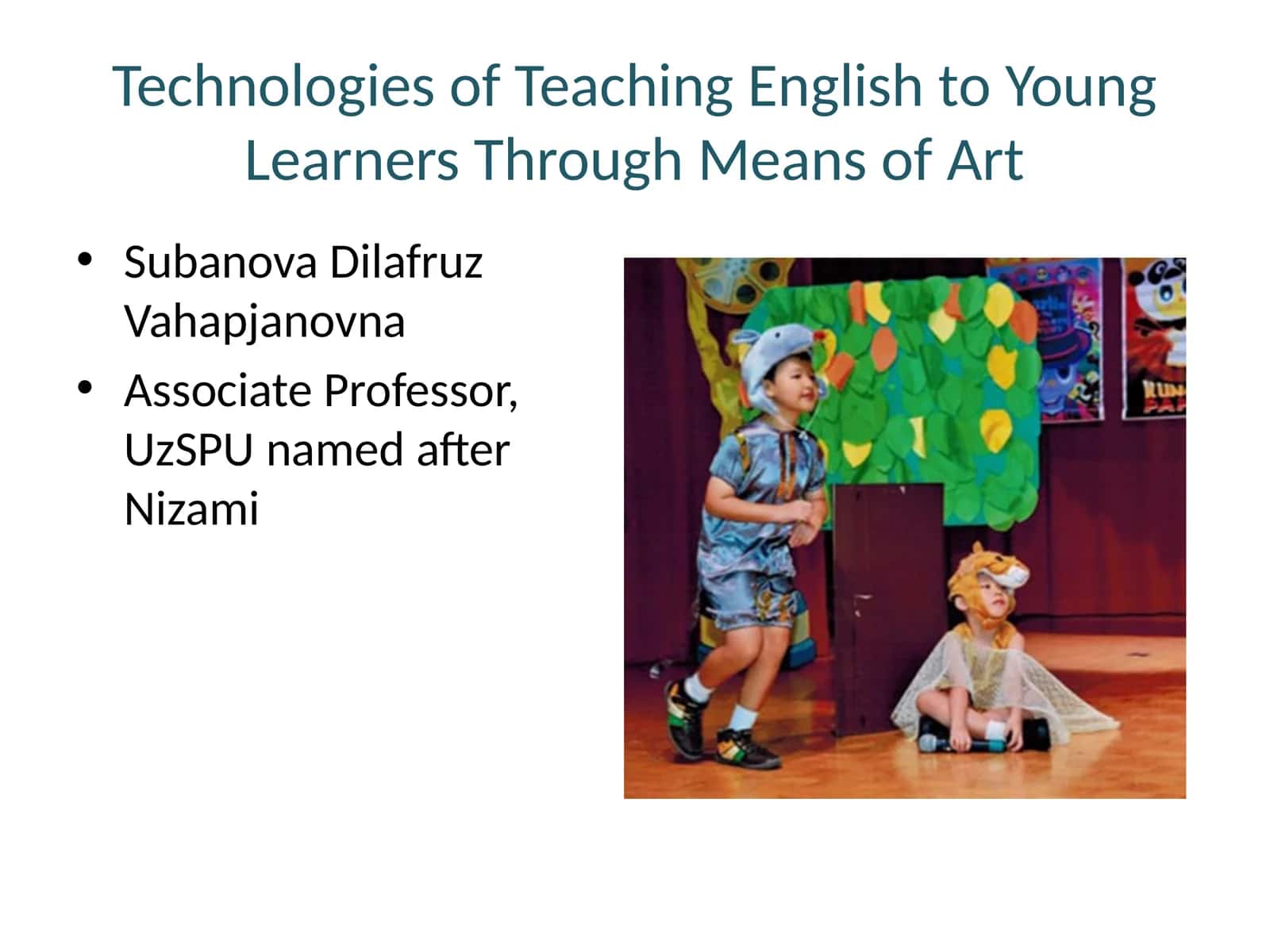 Technologies of Teaching English to Young Learners Through Means of Art 1