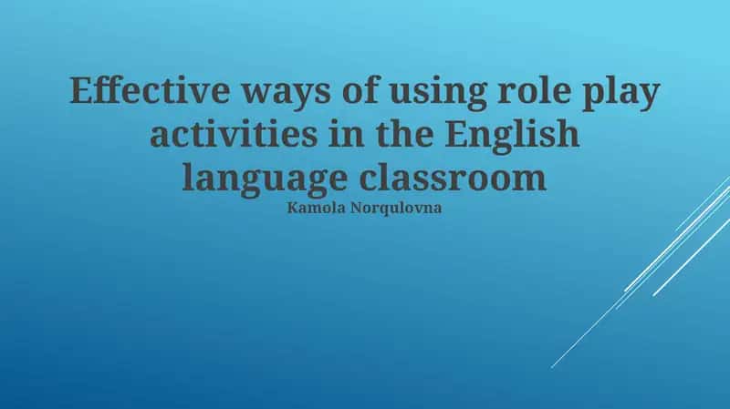 Unlocking the Power of Role Play in Language Learning 1