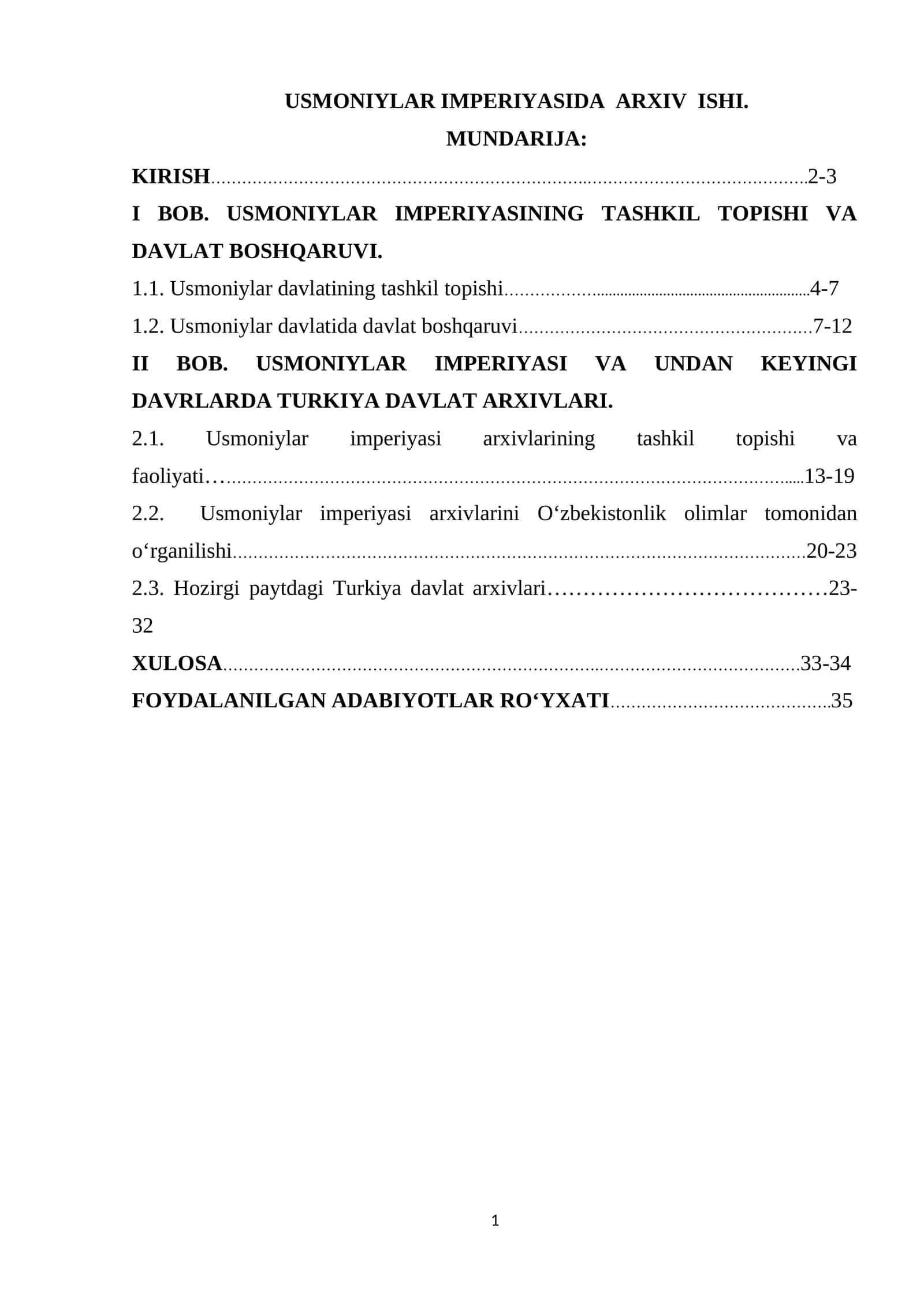 USMONIYLAR IMPERIYASIDA ARXIV ISHI 1