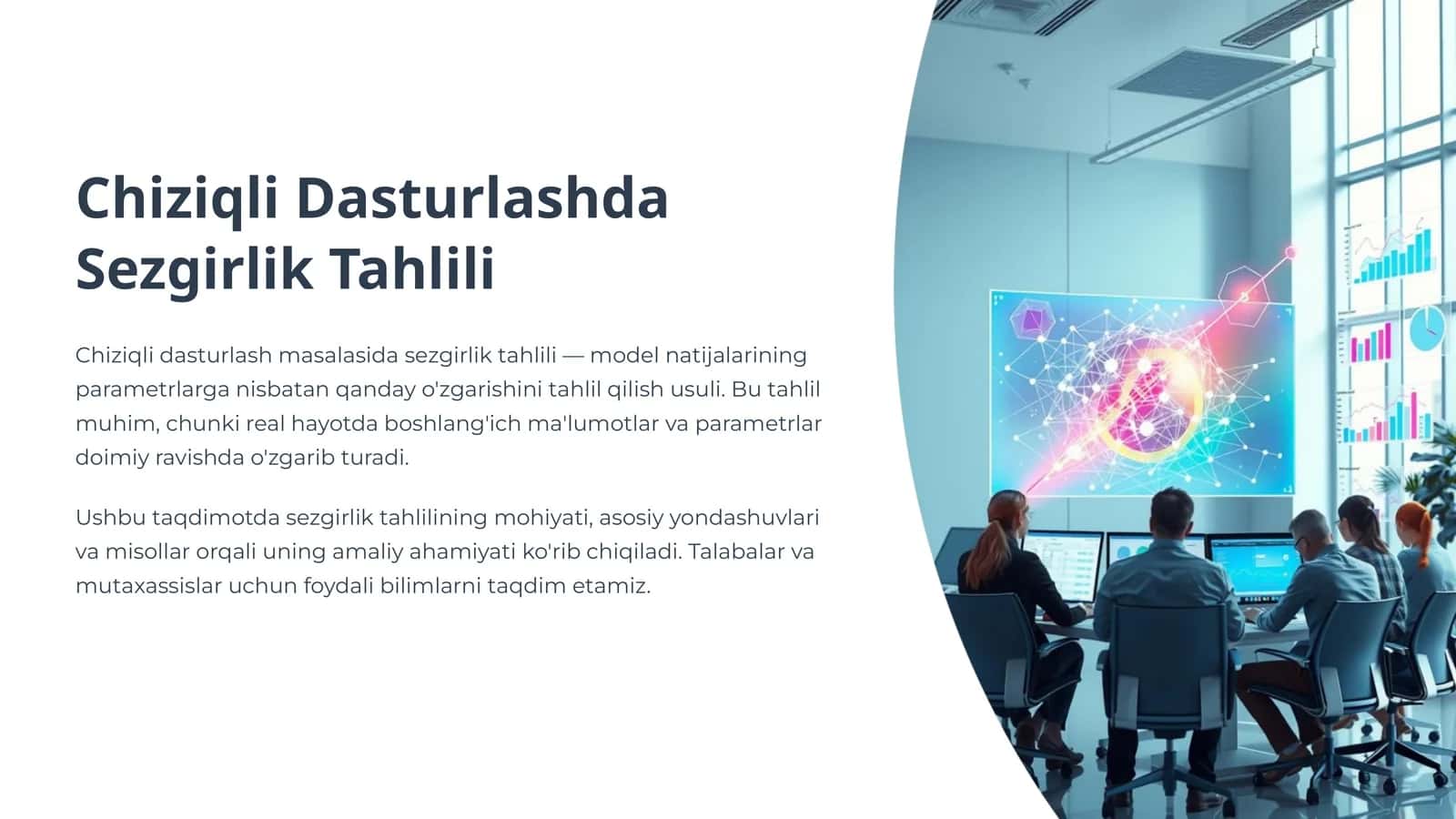 Chiziqli Dasturlashda Sezgirlik Tahlili 1