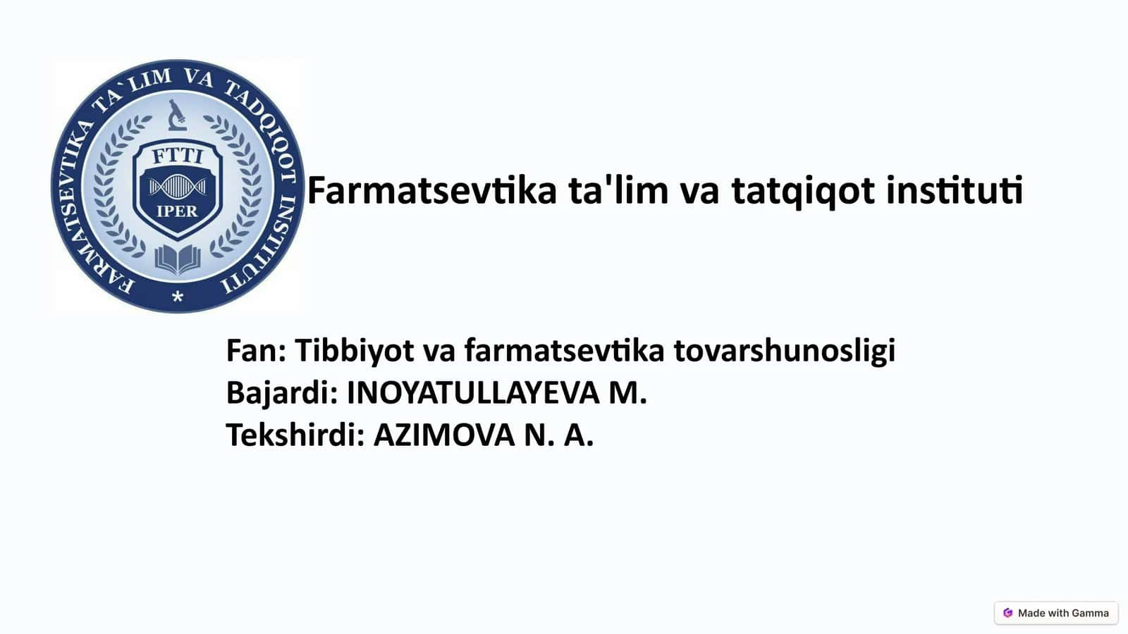 Farmatsevtika Tovarlarini Tashish, Joylash va Rasmiylashtirish Tartiblari 1