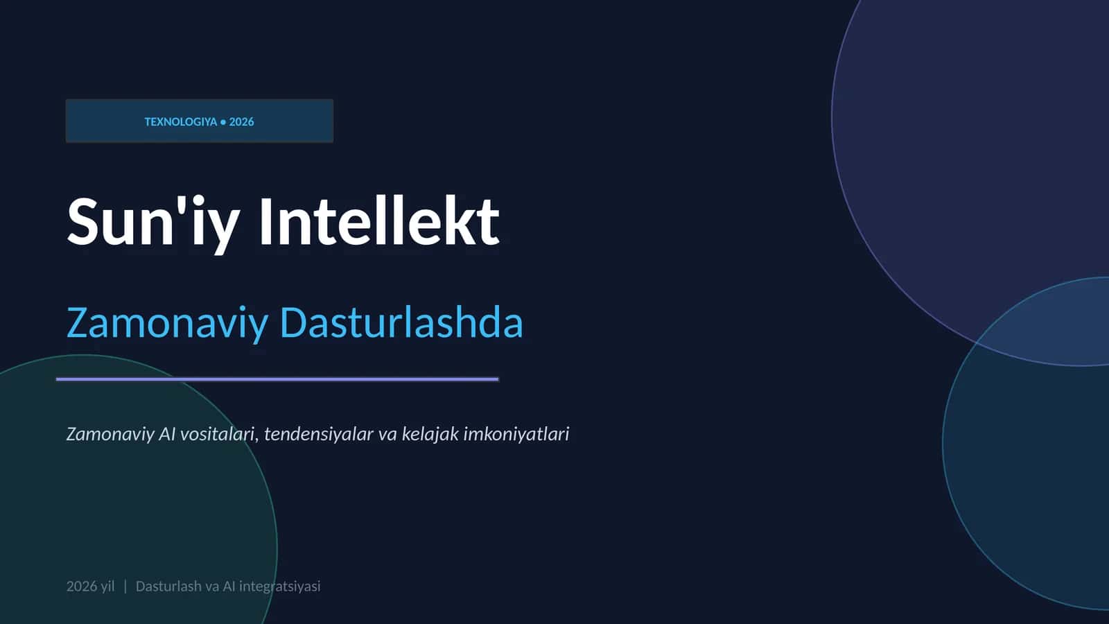 Sun'iy Intellekt Zamonaviy Dasturlashda 1