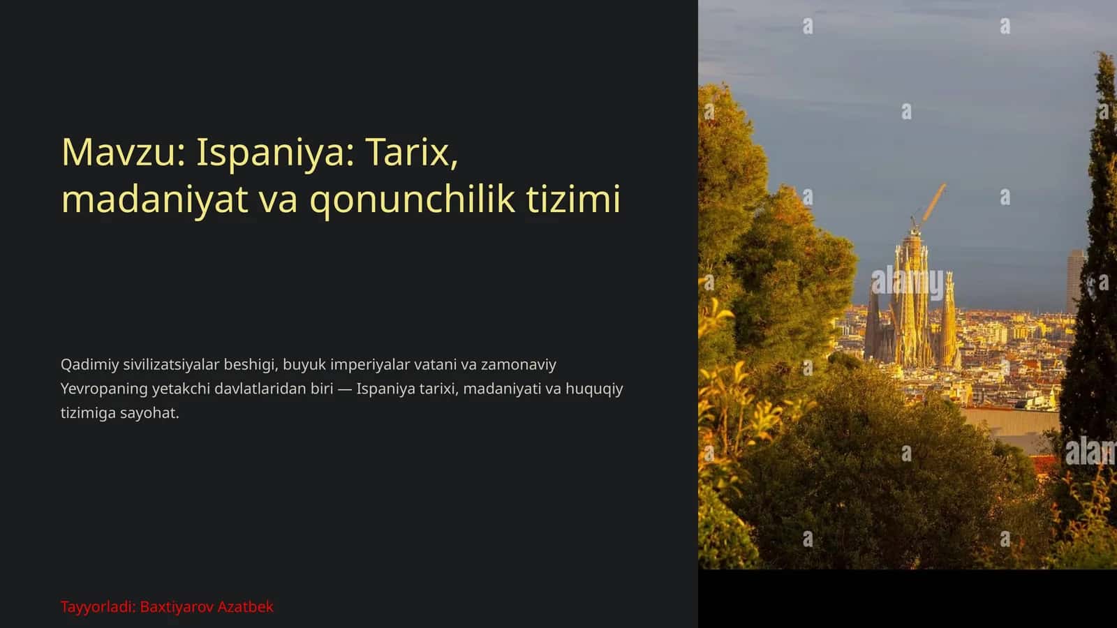 Ispaniya: Tarix,madaniyatvaqonunchiliktizimi 1