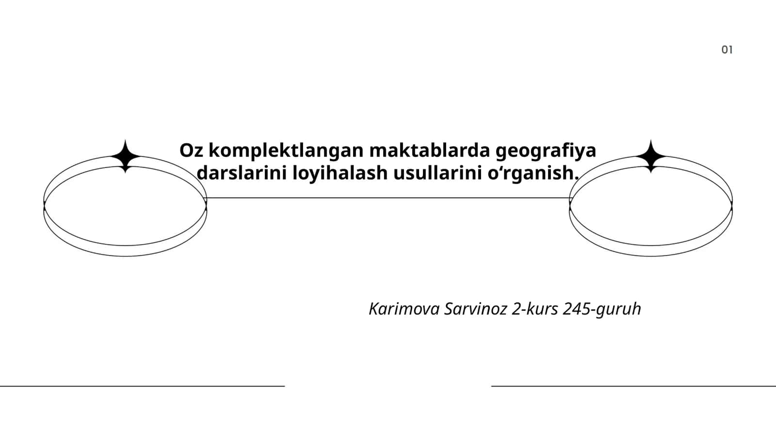 Oz komplektlangan maktablarda geografiya darslarini loyihalash 1