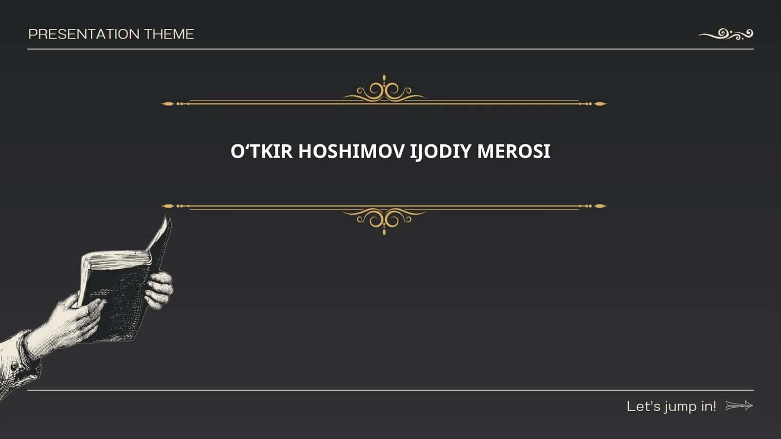 OʻTKIR HOSHIMOV IJODIY MEROSI 1