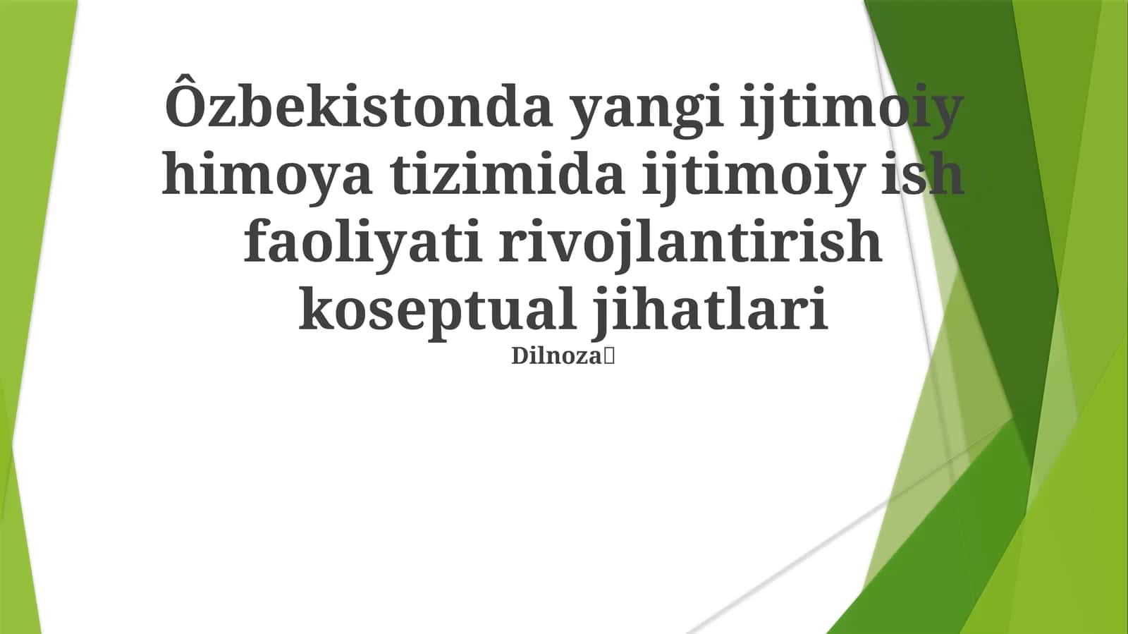Ijtimoiy Ish Faoliyati Rivojlantirish Konceptual Jihatlari 1