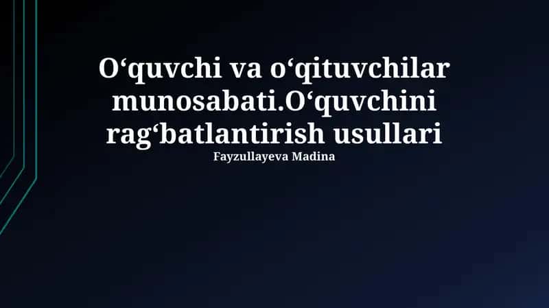 Zamonaviy texnologiyalardan foydalanish 1