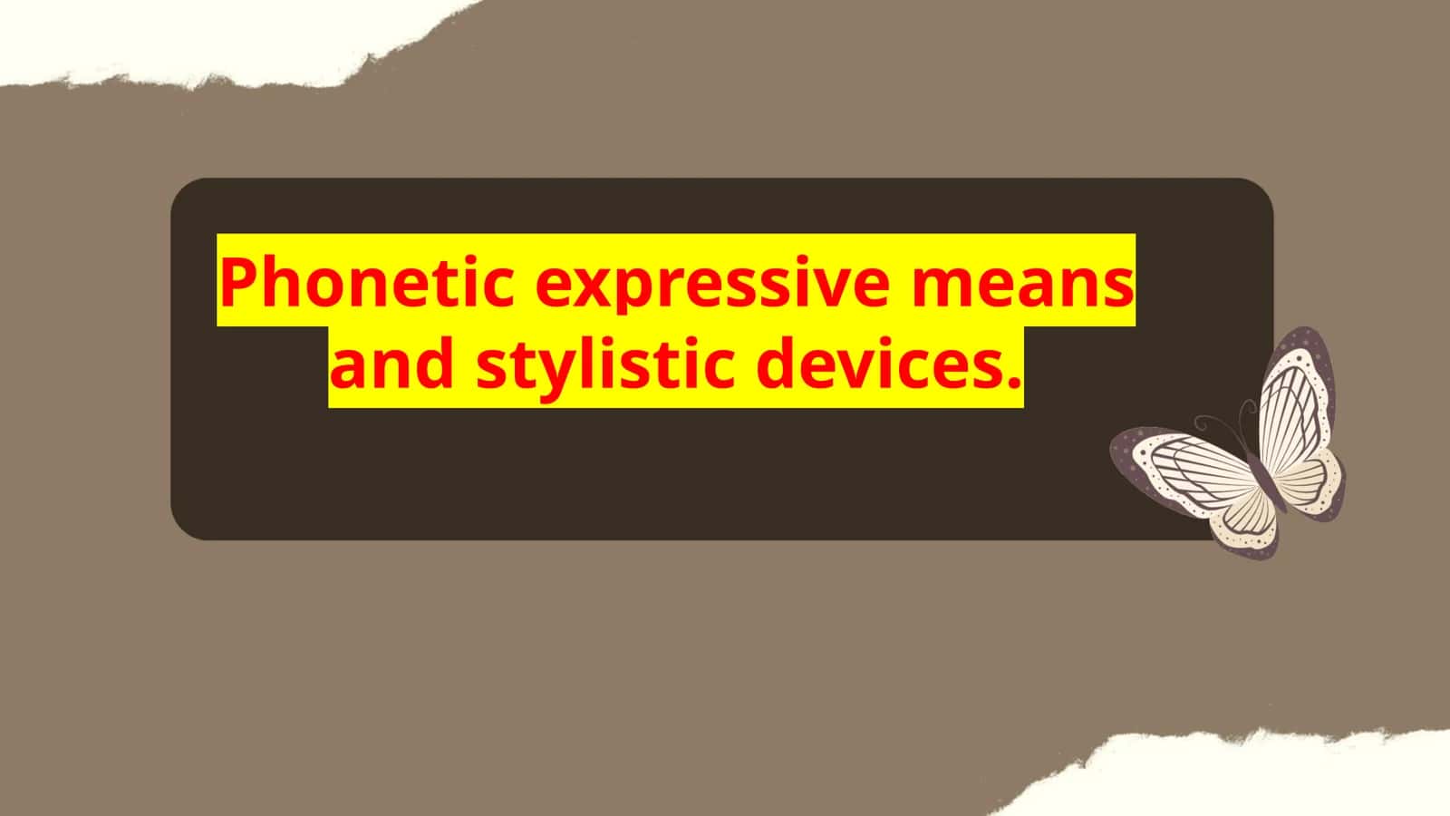 Phonetic expressive means and stylistic devices 1