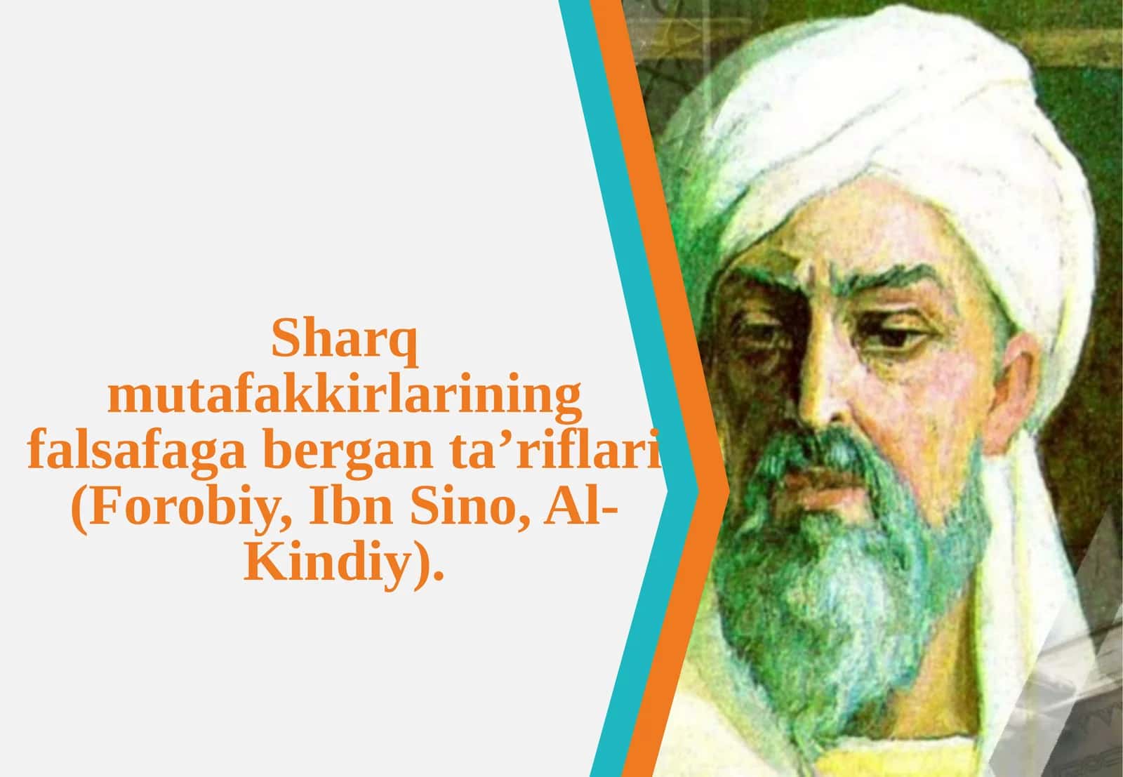 Sharq mutafakkirlarining falsafaga bergan ta’riflari 1