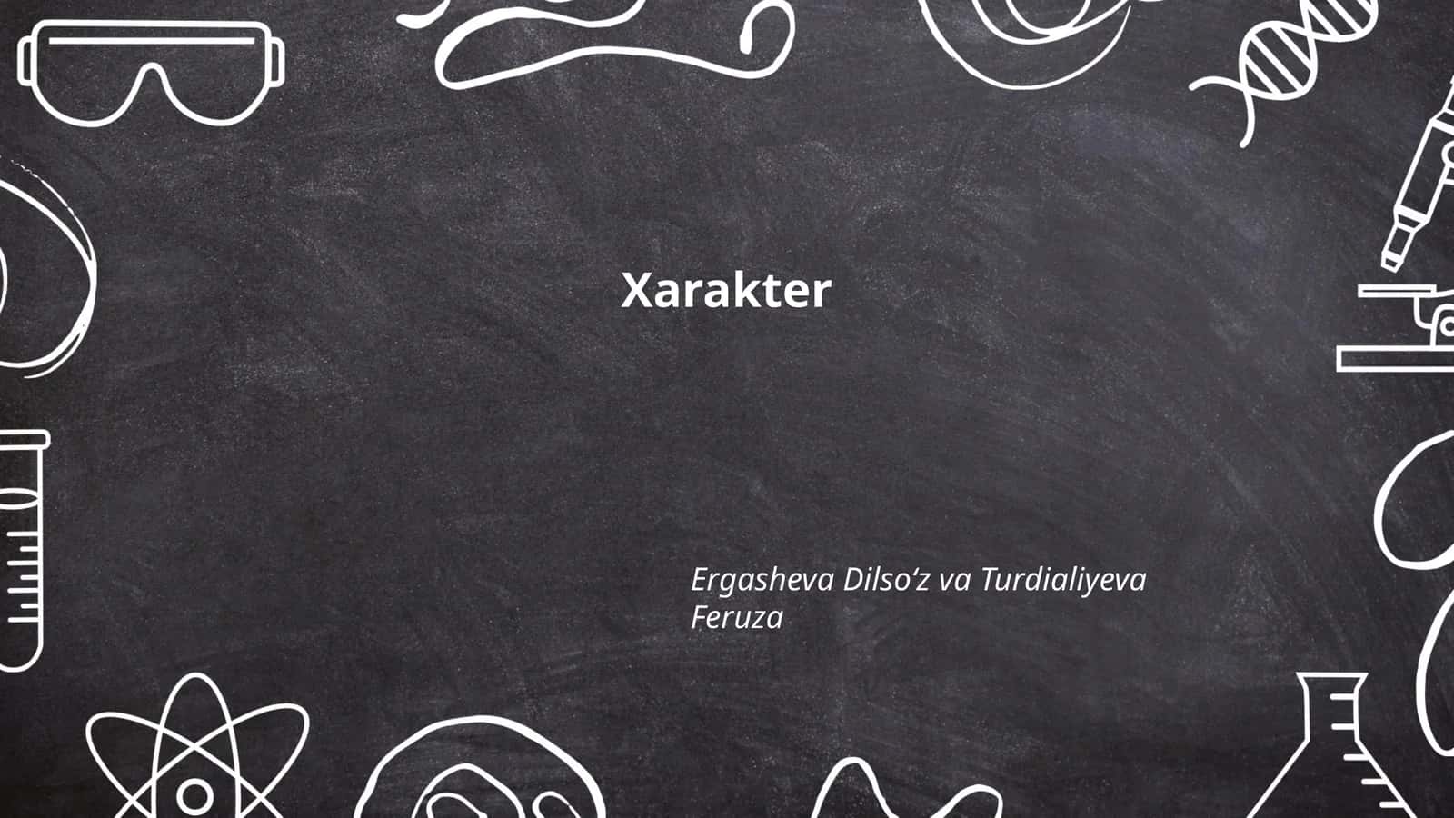 Xarakter va shaxsiyat 1