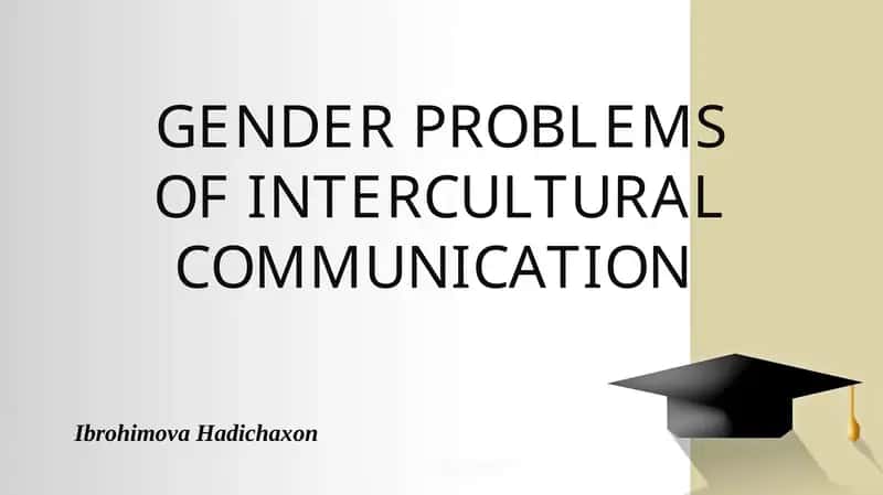 Gender problems of intercultural communication 1