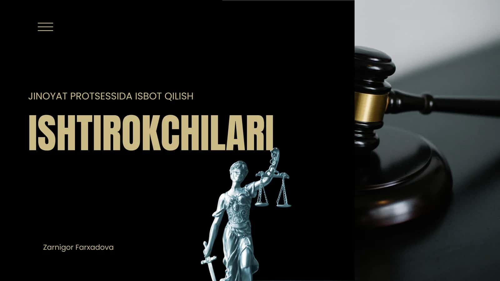 Jinoyat protsessida isbot qilish 1