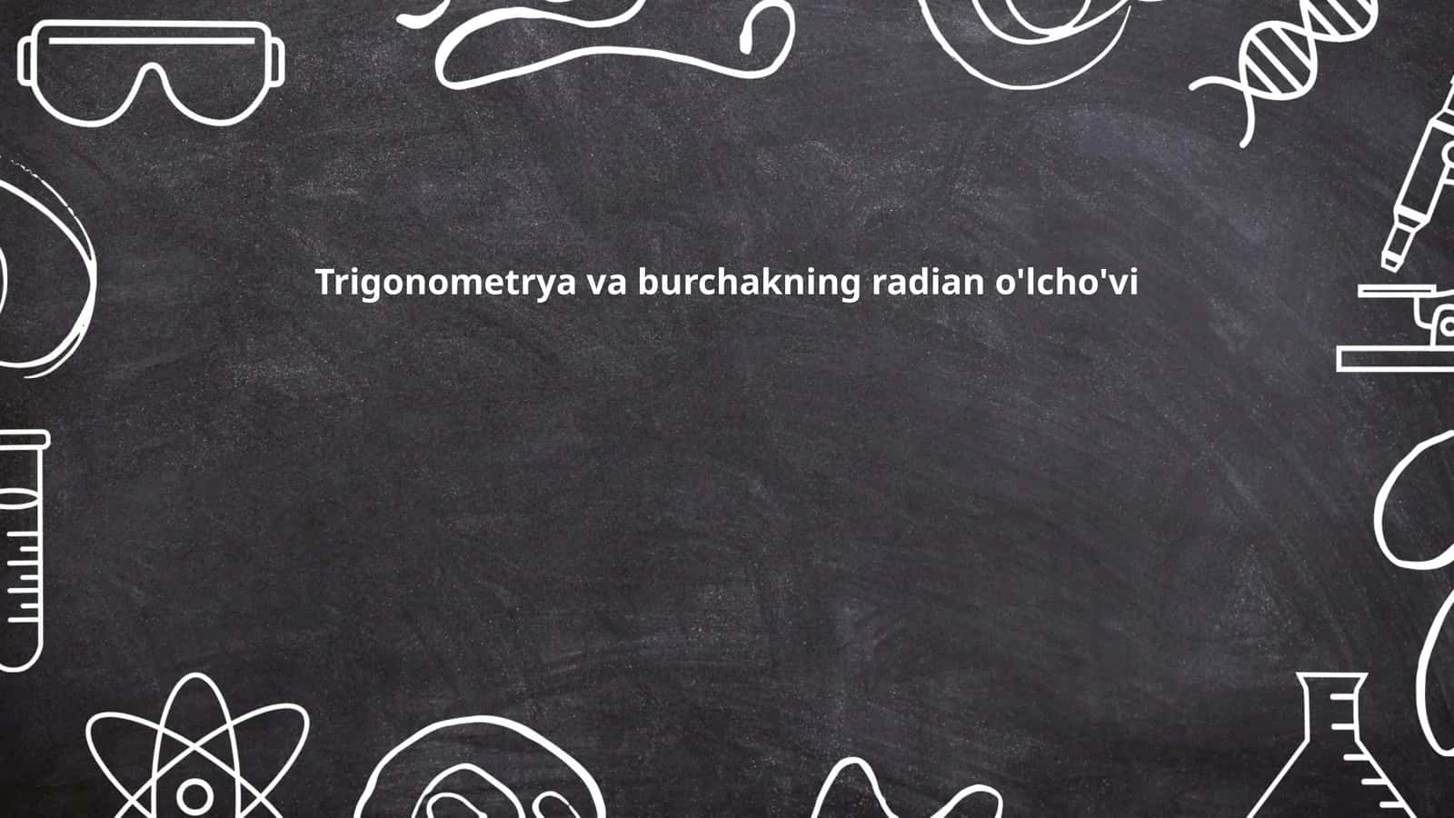 Trigonometriya asoslari 1